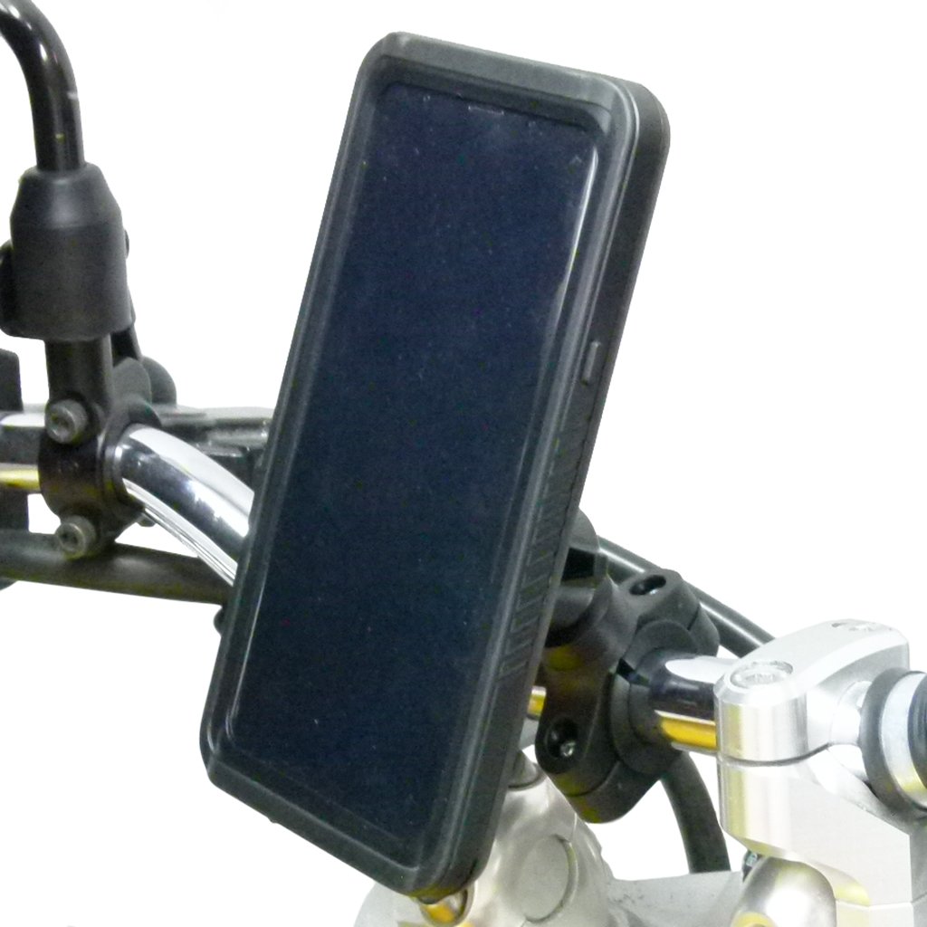 Motorcycle Handlebar Mount &amp; TiGRA FITCLIC Neo DRY Case for Samsung Galaxy S9 (sku 48297) - BuyBits Ltd UK