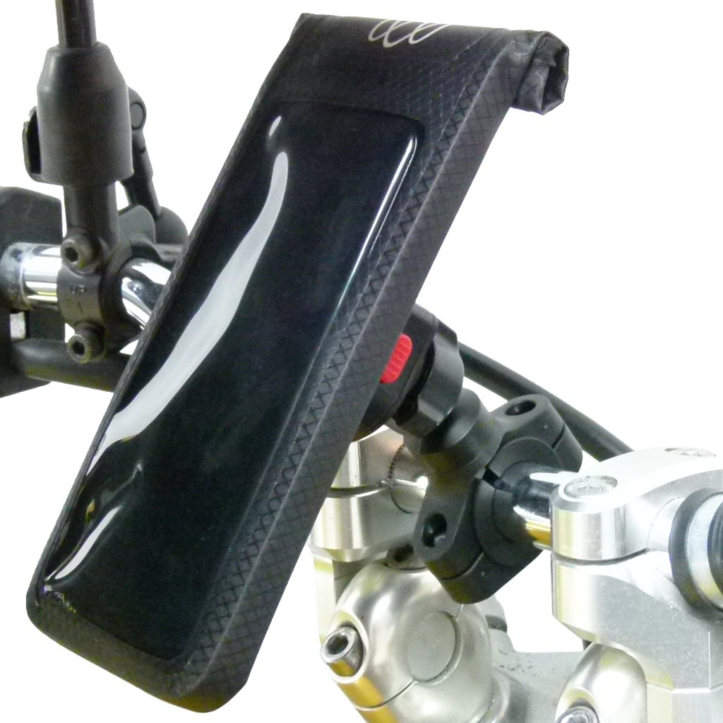 Motorcycle Handlebar Mount &amp; TiGRA FITCLIC U-DRY Case for Mobile devices (sku 48318) - BuyBits Ltd UK