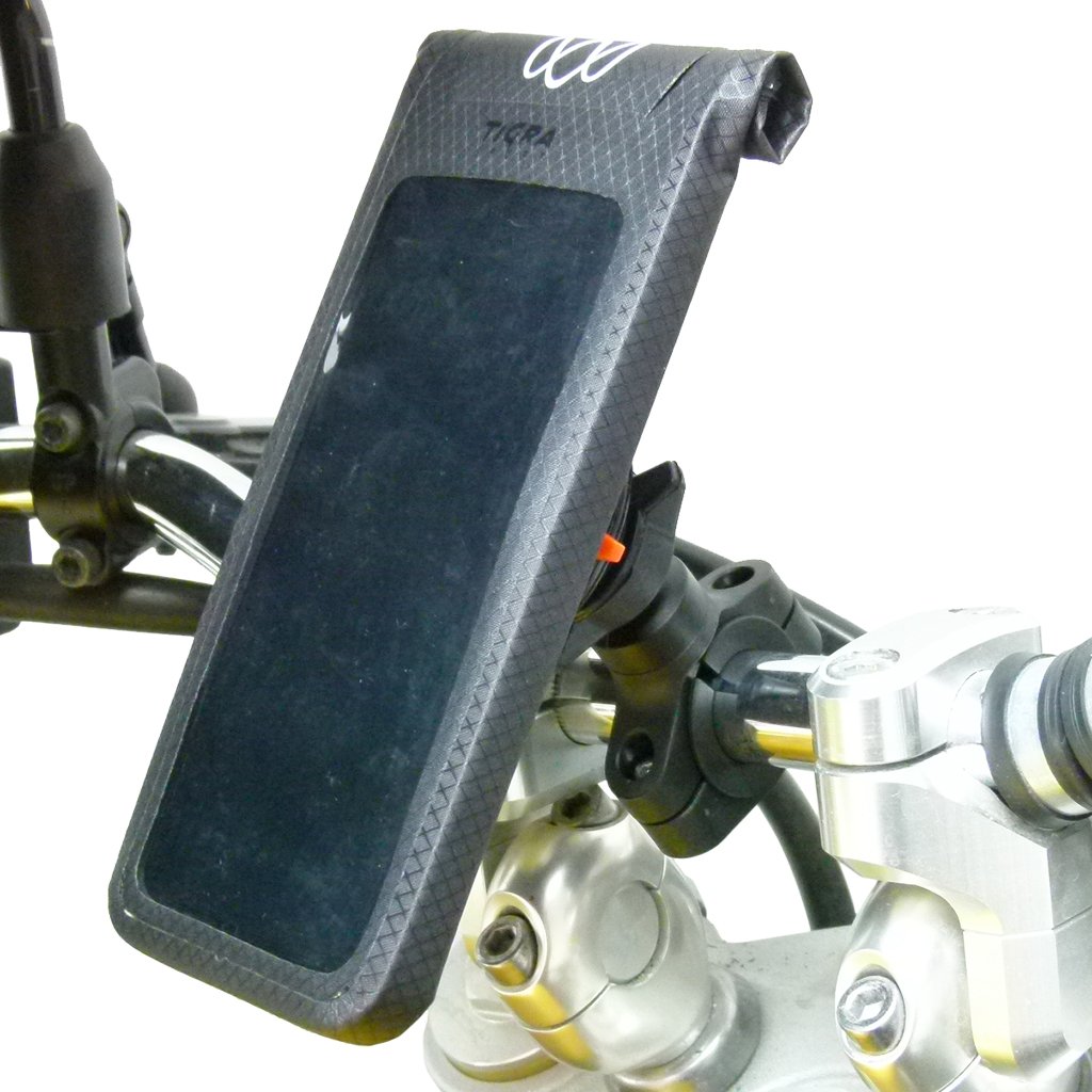 Motorcycle Handlebar Mount &amp; TiGRA FITCLIC NEO U-DRY Case for Mobile devices (sku 48319) - BuyBits Ltd UK