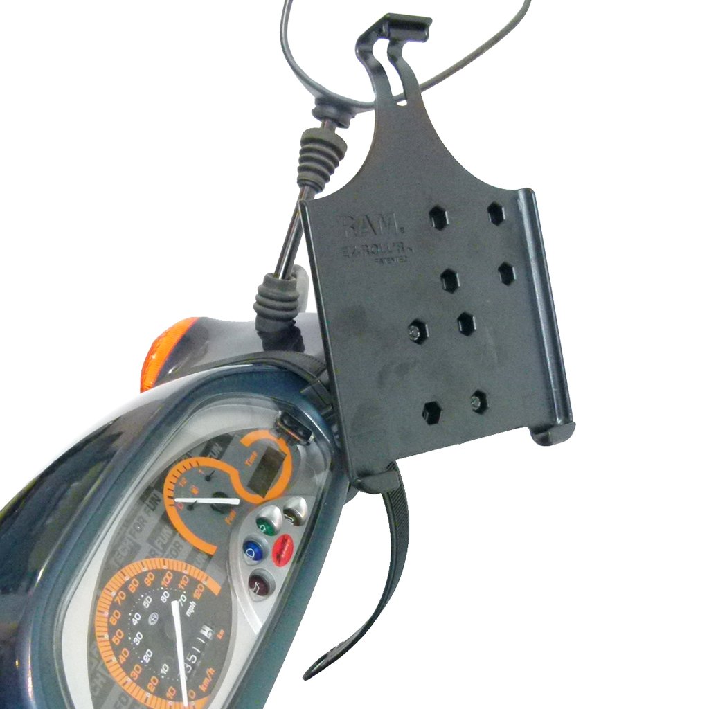 Scooter - Moped Collar Mount with Dedicated RAM Holder for iPad Mini 4 (sku 48482) - BuyBits Ltd UK