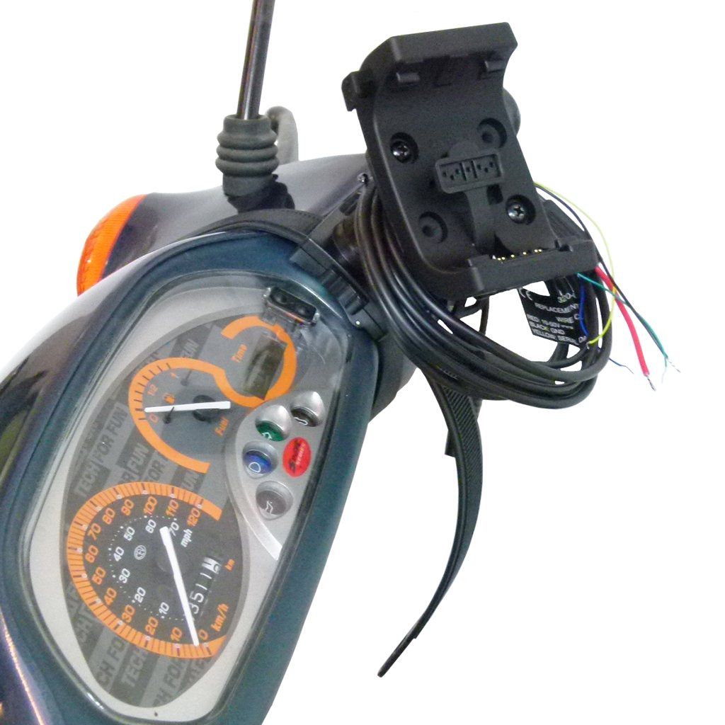 Scooter - Moped Collar Mount with Audio-Power Cable for Garmin Montana and Monterra (sku 48497) - BuyBits Ltd UK