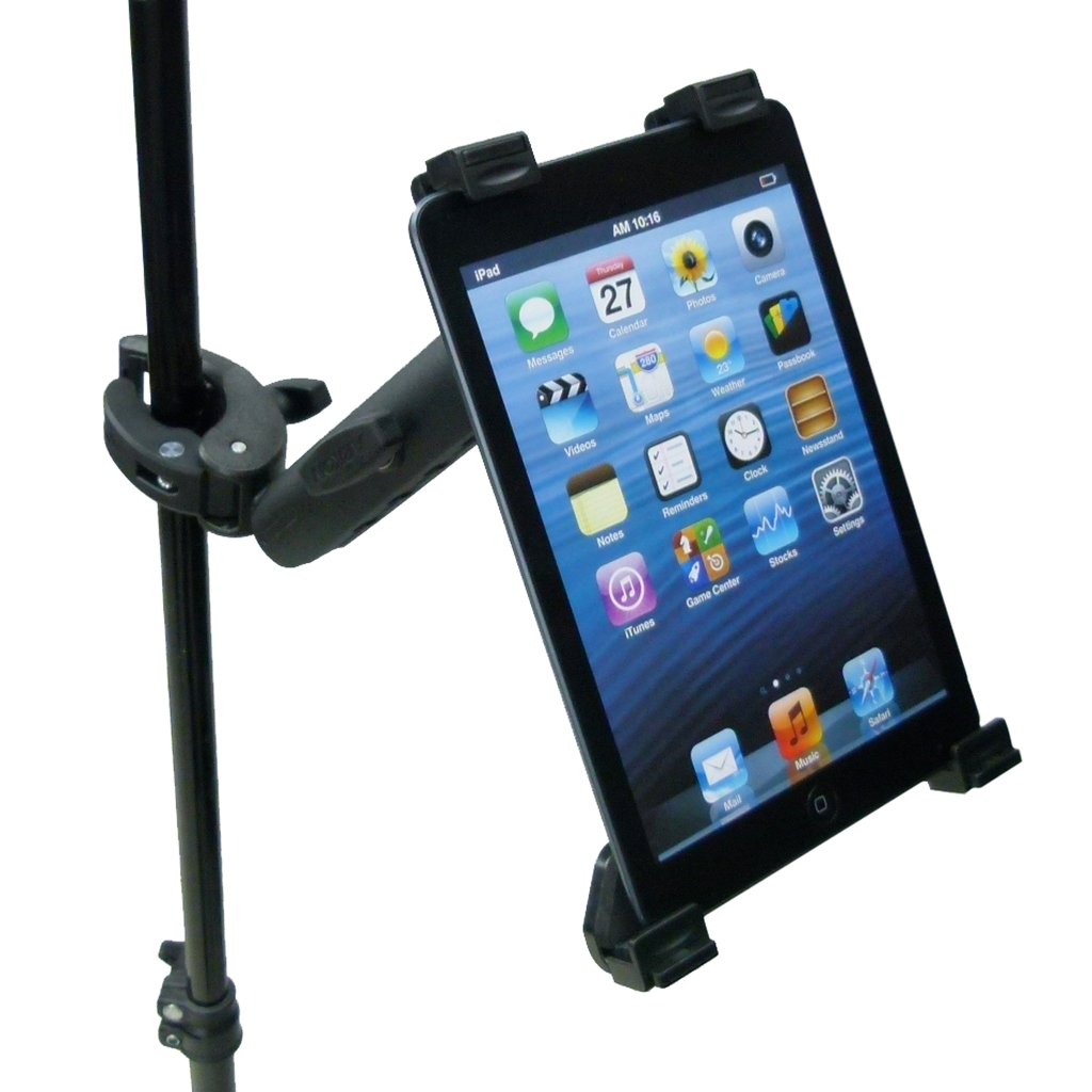 Extended Robust Clamp Music Mount Tablet Holder for iPad Mini 1-3 (sku 49470) - BuyBits Ltd UK