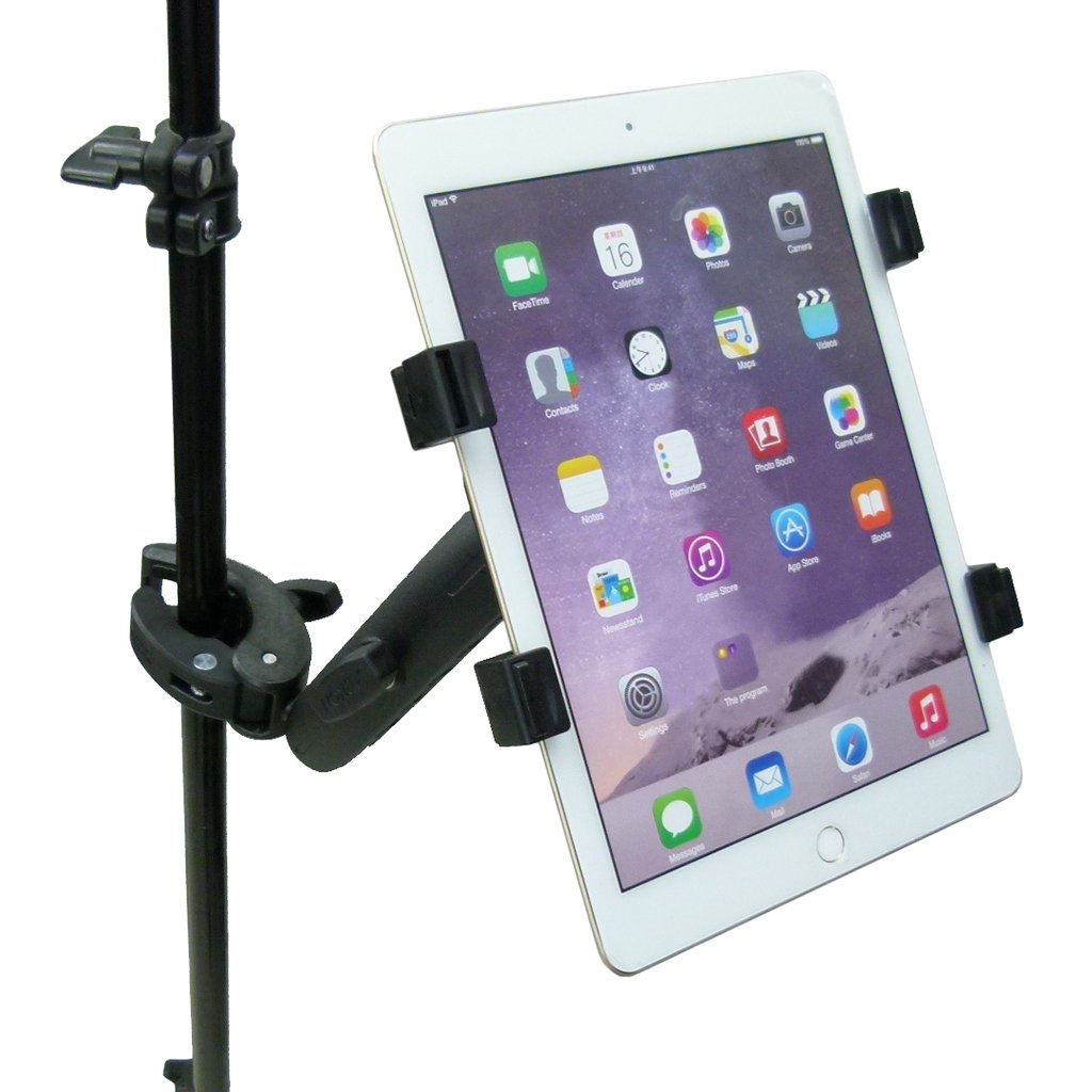 Extended Robust Clamp Music Mount Tablet Holder for iPad Air 2 (sku 49469) - BuyBits Ltd UK