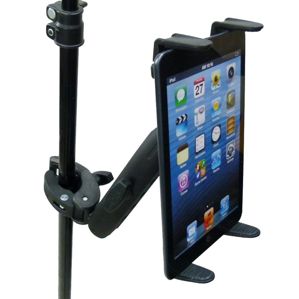 Extended Adjustable Robust Clamp Music Mount Tablet Holder for iPad Mini 4 (sku 49539) - BuyBits Ltd UK