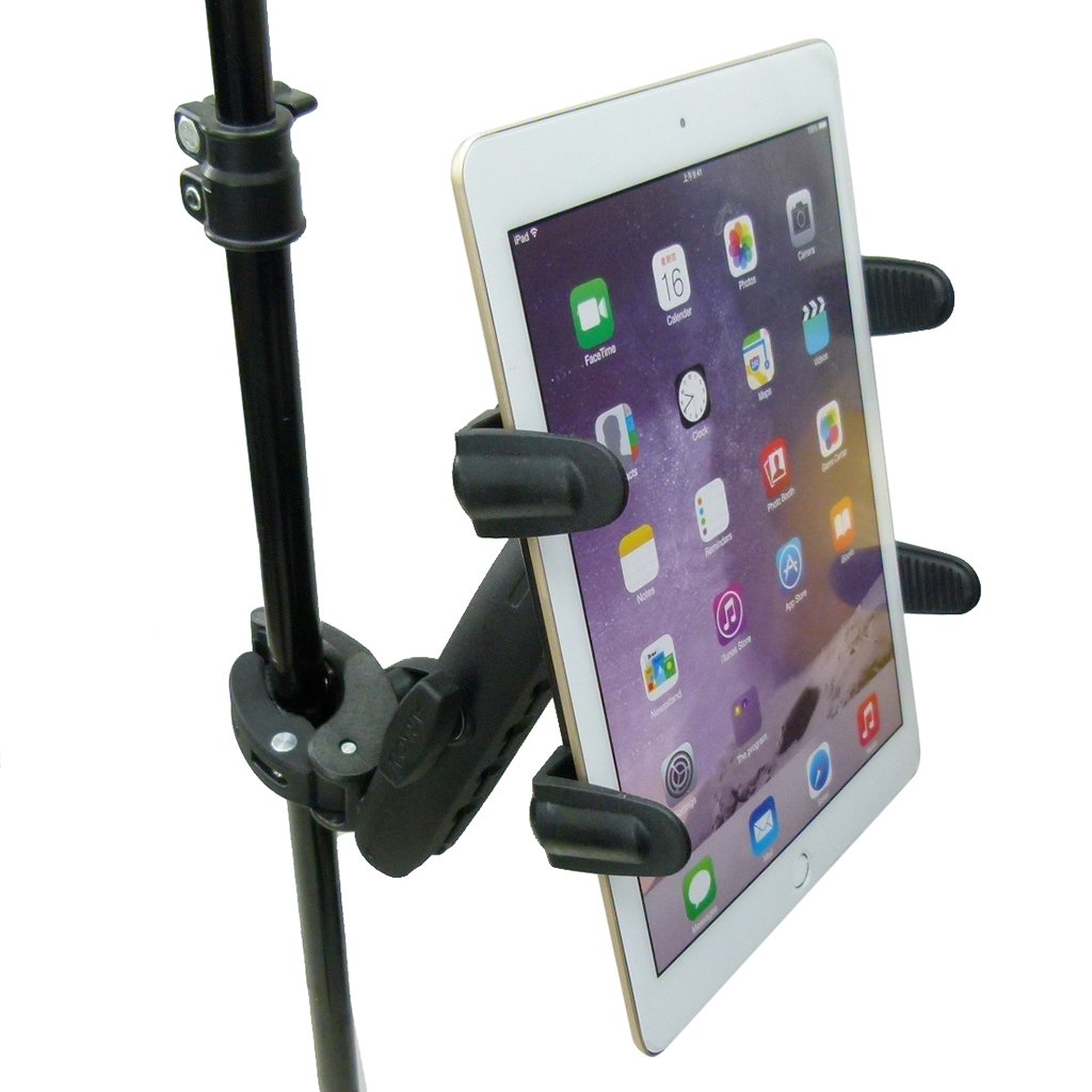 Extended Adjustable Robust Clamp Music Mount Tablet Holder for iPad 10.2" (sku 49537) - BuyBits Ltd UK