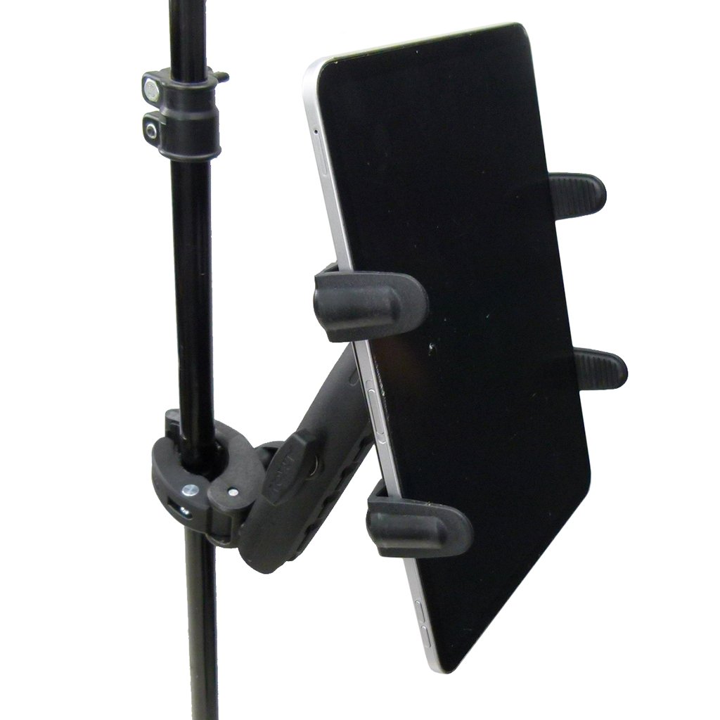 Extended Adjustable Robust Clamp Music Mount Tablet Holder for Samsung Tab S3-S4 (sku 49569) - BuyBits Ltd UK