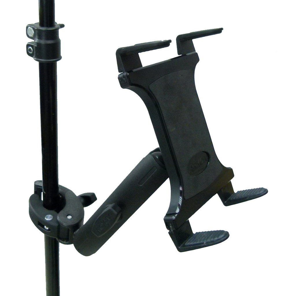 Extended Adjustable Robust Clamp Music Mount Tablet Holder for Samsung Tab S3-S4 (sku 49569) - BuyBits Ltd UK