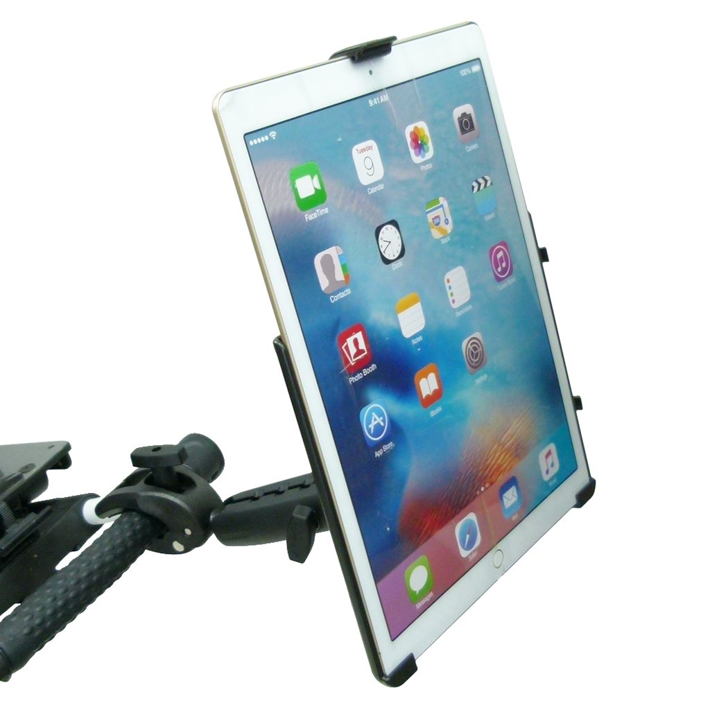 Extended Dedicated Golf Trolley Robust Clamp Tablet Holder for iPad PRO 12.9" (sku 49628) - BuyBits Ltd UK
