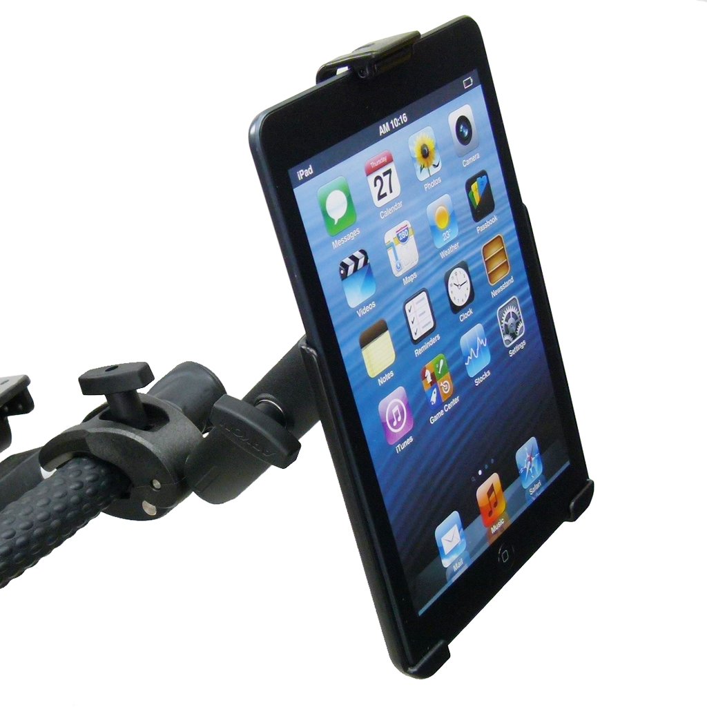 Extended Dedicated Golf Trolley Robust Clamp Tablet Holder for iPad Mini 2019 (sku 49646) - BuyBits Ltd UK