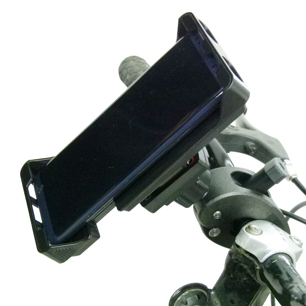 Adjustable Robust Bike Clamp Mount with Rain Cover for Samsung Galaxy Note 10 Lite (sku 50809) - BuyBits Ltd UK
