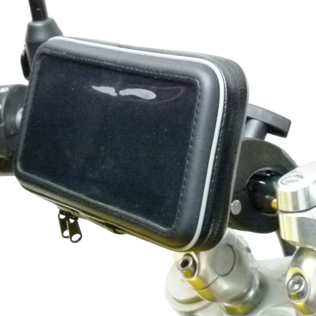 Waterproof Robust Motorbike Clamp Mount for Garmin Nuvi 1490T (sku 49908) - BuyBits Ltd UK