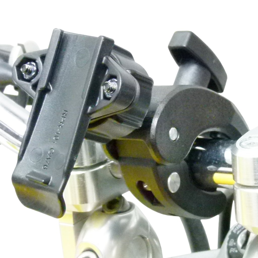 Robust Motorbike Clamp Mount &amp; Dedicated Cradle for Garmin inReach Mini - Explorer + (sku 49921) - BuyBits Ltd UK