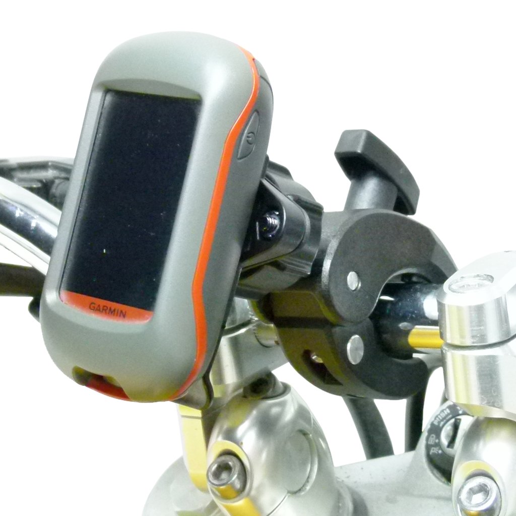 Robust Motorbike Clamp Mount &amp; Dedicated Cradle for Garmin Approach G3 - G5 (sku 49911) - BuyBits Ltd UK