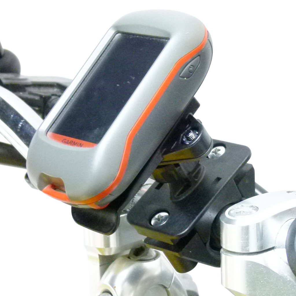 Motorbike Handlebar Mount &amp; Dedicated Cradle for Garmin Dakota 10 - 20 (sku 50094) - BuyBits Ltd UK