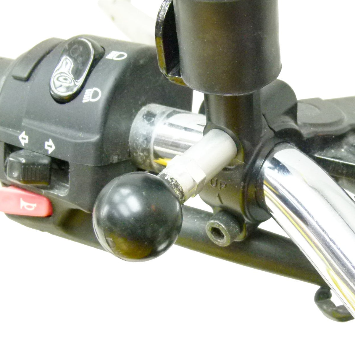 Motorcycle Extended M6 Replacement Bolt with Dedicated RAM Holder for iPhone XR (sku 50327) - BuyBits Ltd UK