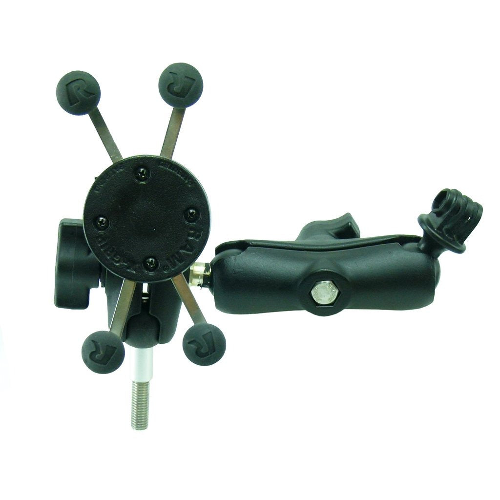 Motorcycle M8 Mount X-Grip for Mobile devices and Extended GoPro camera mount (sku 50146) - BuyBits Ltd UK