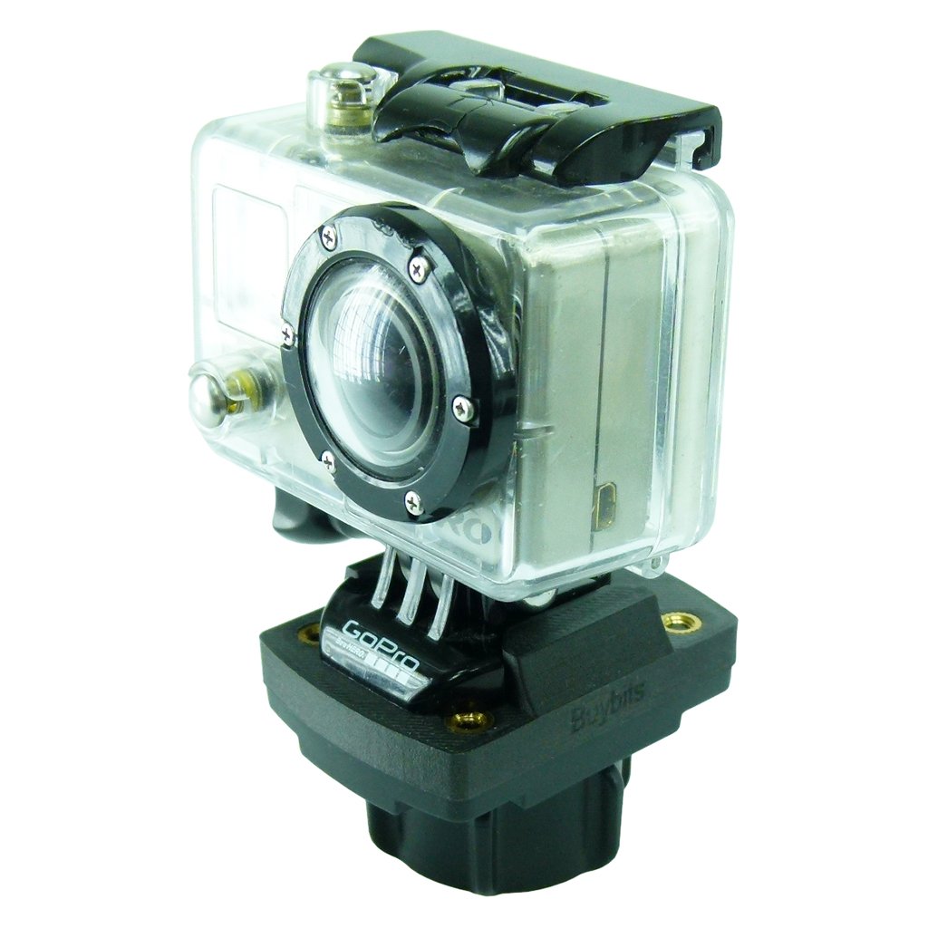 13.3-14.7mm Motorcycle Fork Stem Mount &amp; GoPro Camera Plate adapter (sku 50189) - BuyBits Ltd UK