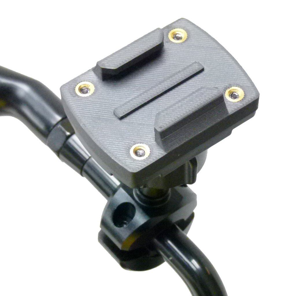 Motorcycle Mirror Mount GoPro Camera Plate adapter (sku 50195) - BuyBits Ltd UK