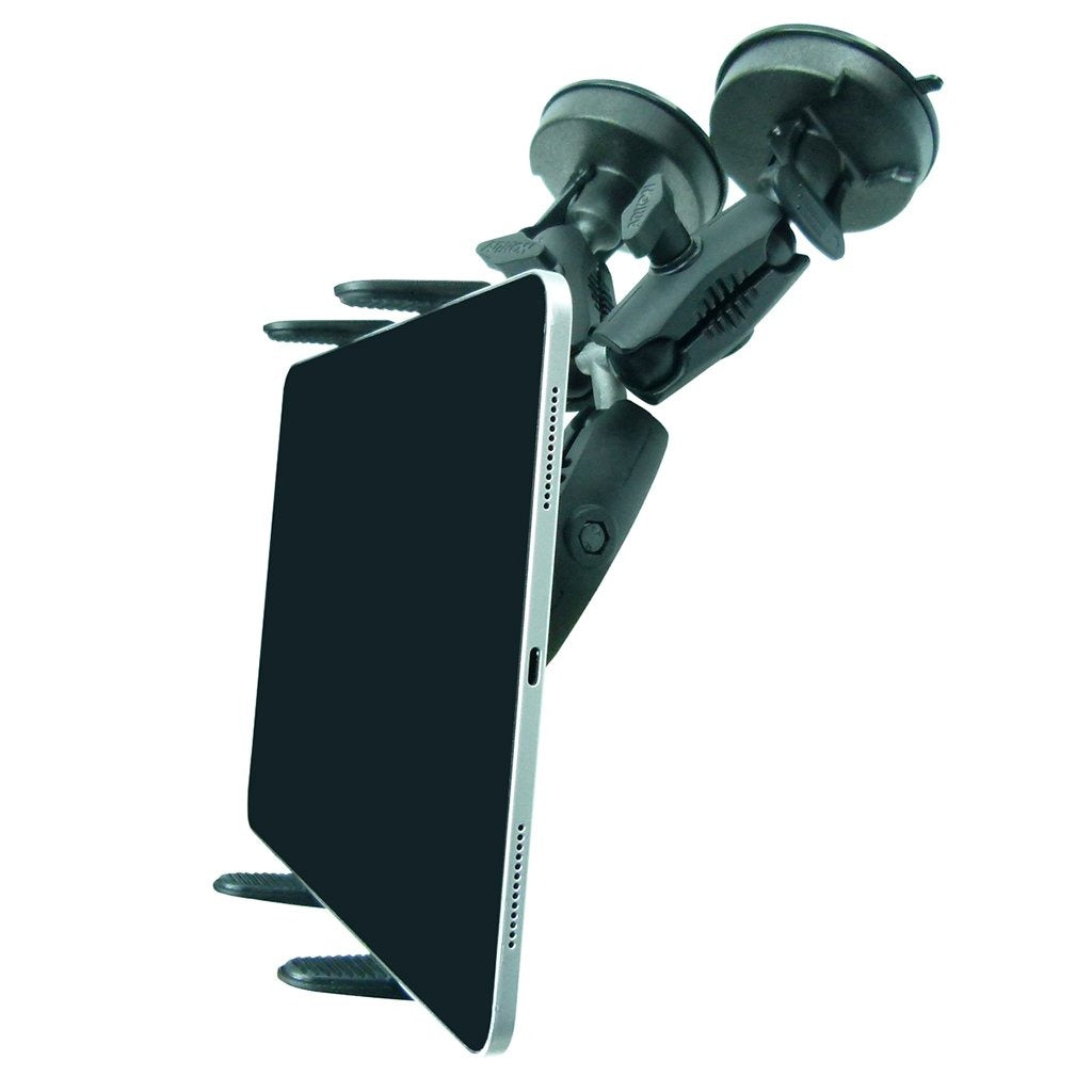 Robust Double Windshield Suction Mount for Heavy Machinery fits iPad Pro 12.9" (2018) (sku 50251) - BuyBits Ltd UK