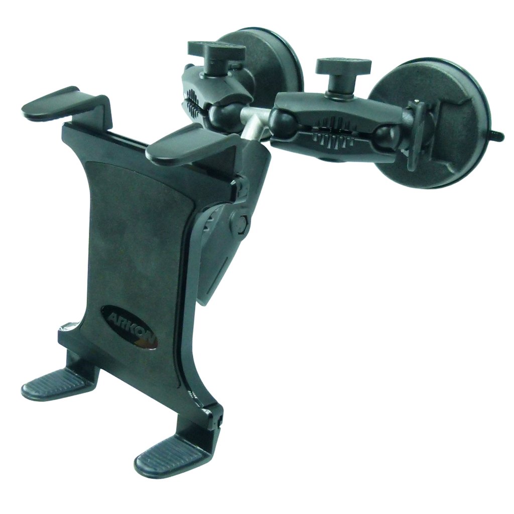 Robust Double Windshield Suction Mount for Heavy Machinery fits iPad Pro 12.9" (2018) (sku 50251) - BuyBits Ltd UK