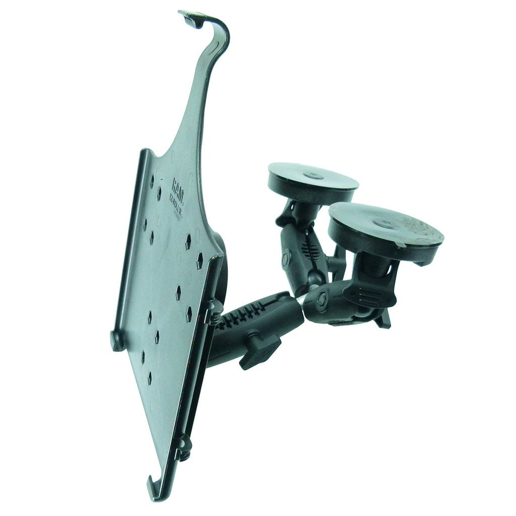 Dedicated Robust Double Windshield Suction Mount for Heavy Machinery fits iPad PRO 12.9" (sku 50266) - BuyBits Ltd UK