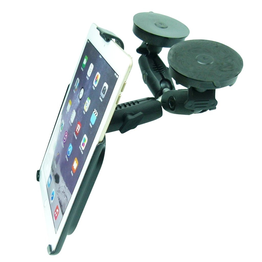 Dedicated Robust Double Windshield Suction Mount for Heavy Machinery fits iPad 4th Gen (sku 50255) - BuyBits Ltd UK