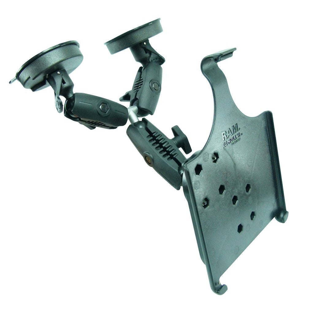 Dedicated Robust Double Windshield Suction Mount for Heavy Machinery fits iPad 4th Gen (sku 50255) - BuyBits Ltd UK