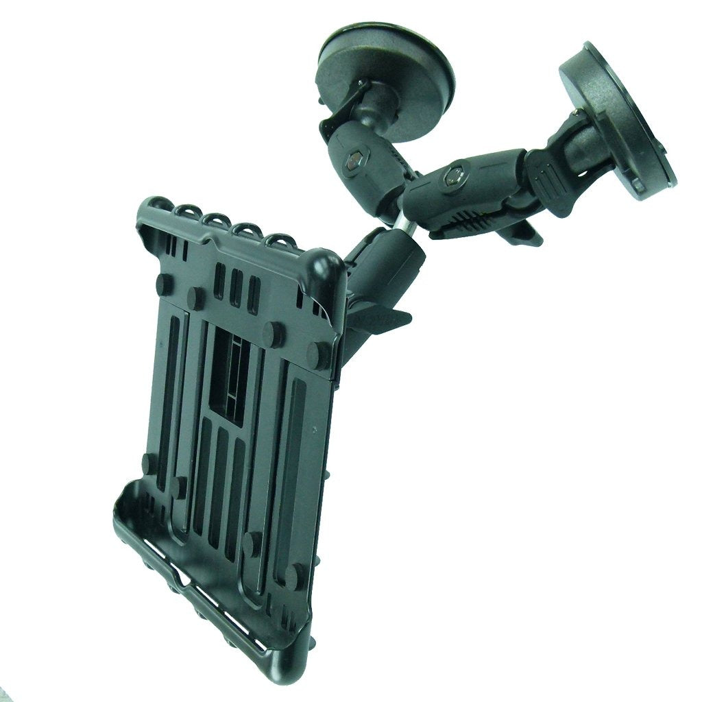 Adjustable Robust Double Windshield Suction Mount for Heavy Machinery fits iPad PRO 12.9" (2018) (sku 50268) - BuyBits Ltd UK