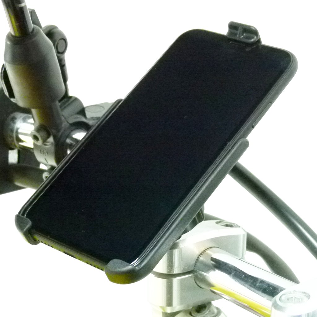 M8 Motorcycle Handlebar Mount with Dedicated RAM Holder for iPhone 8 (sku 50480) - BuyBits Ltd UK
