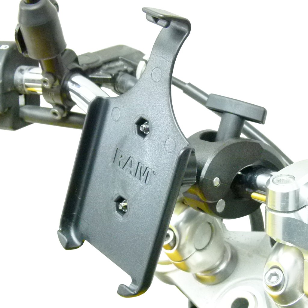 Robust Motorbike Clamp Mount with Dedicated RAM Holder for iPhone 11 (sku 50293) - BuyBits Ltd UK