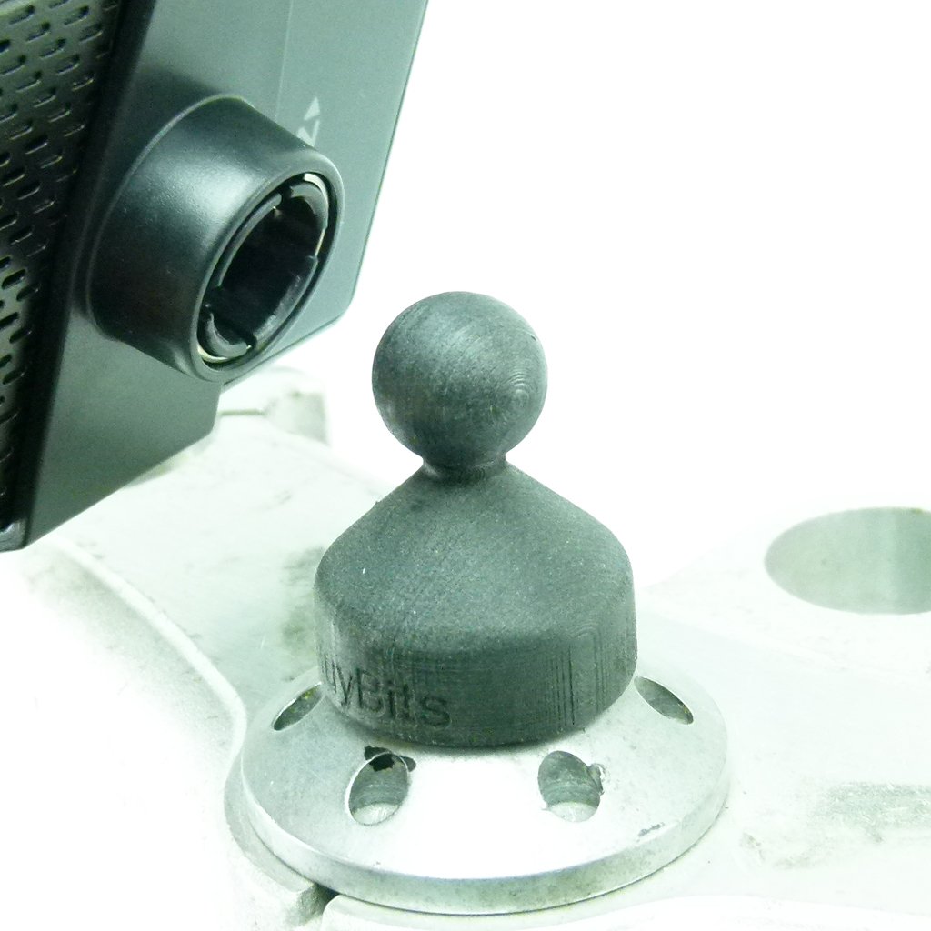 BuyBits 12mm Hexagon GPS Mount fits Honda Blackbird &amp; Kawasaki Motorcycles &amp; Adapter for Garmin Devices (sku 50627) - BuyBits Ltd UK