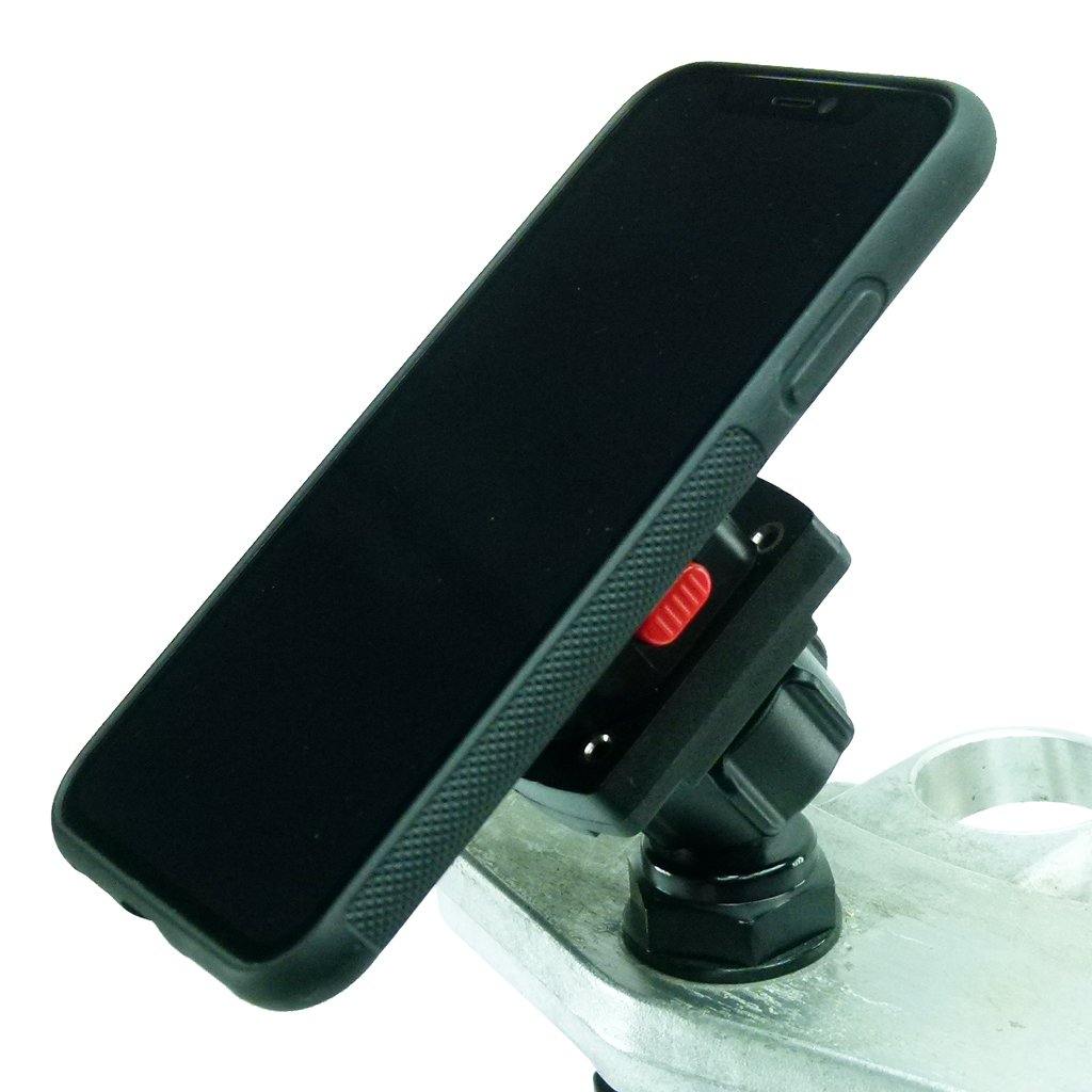 Yoke 50 Motorcycle Nut Mount &amp; TiGRA MountCase Holder for Apple iPhone 11 (sku 51303) - BuyBits Ltd UK