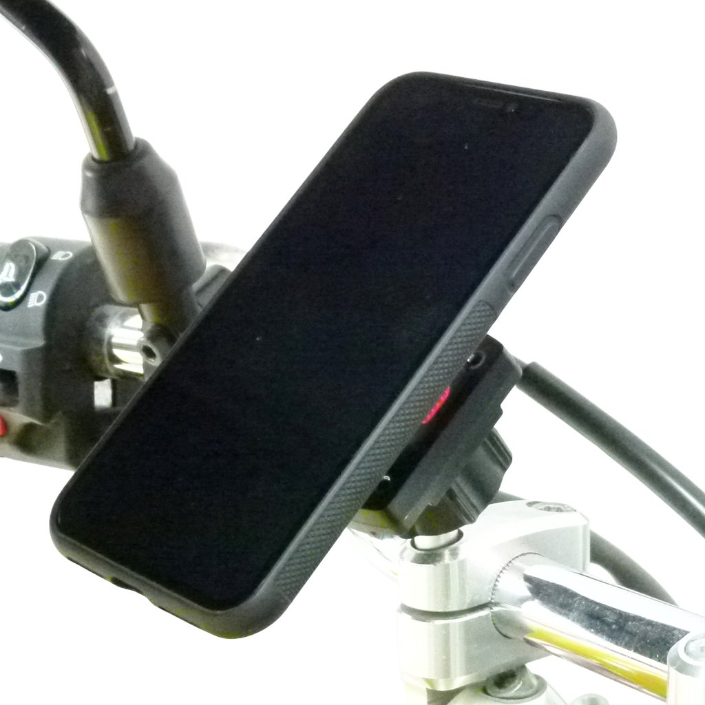 Motorcycle M8 Top Clamp Mount &amp; TiGRA MountCase Bundle for iPhone 11 (sku 51330) - BuyBits Ltd UK