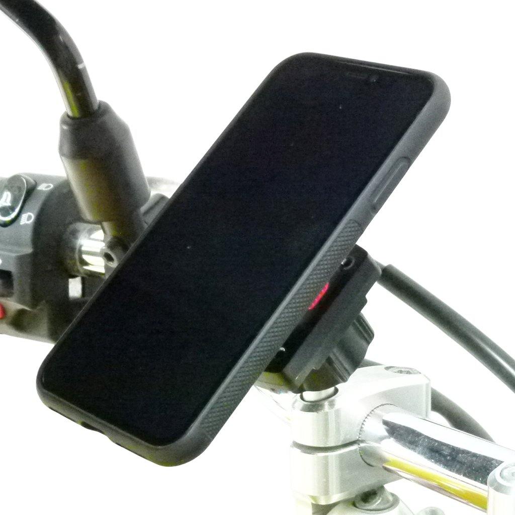 Motorcycle M8 Top Clamp Mount &amp; TiGRA MountCase Bundle for iPhone 11 (sku 51330) - BuyBits Ltd UK