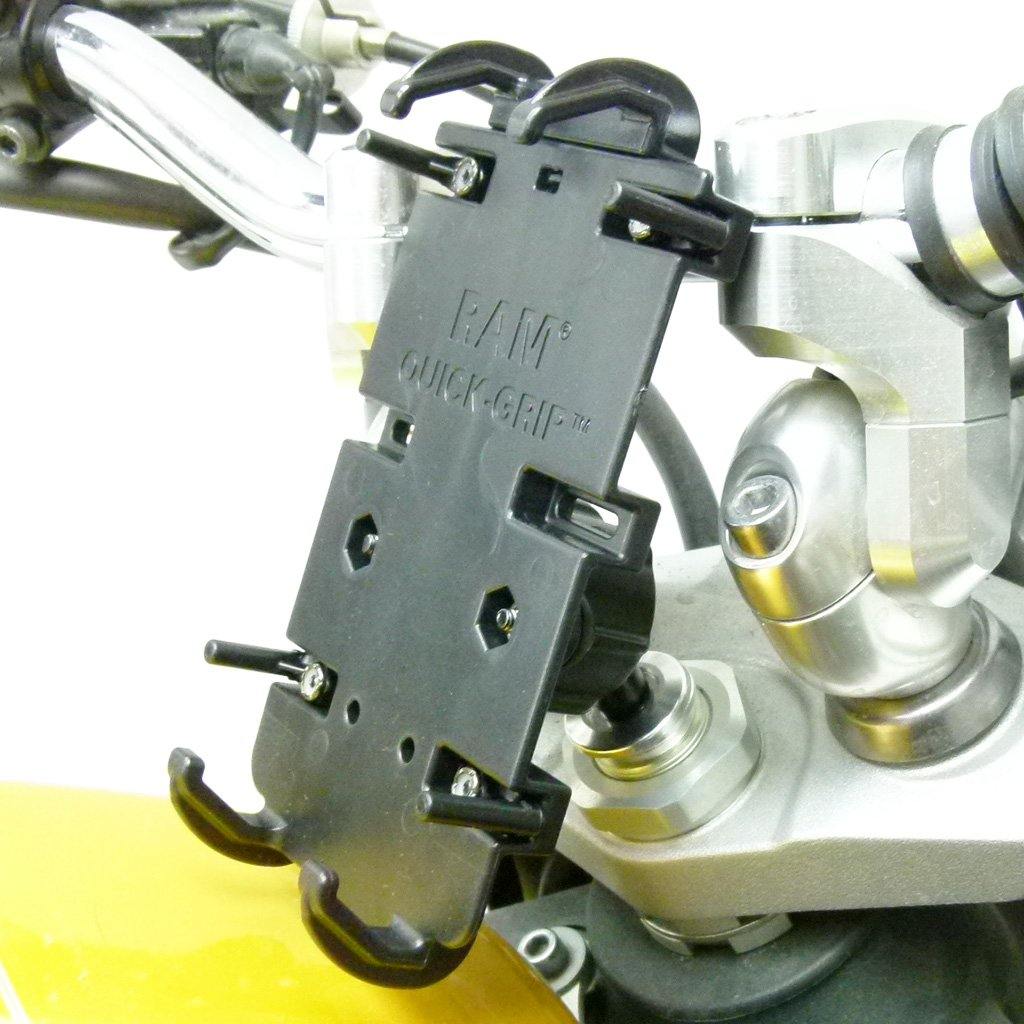 13.3-14.7mm Motorcycle Fork Stem Phone Mount Quick Grip XL Holder for Samsung Galaxy S20 Plus (sku 52006) - BuyBits Ltd UK