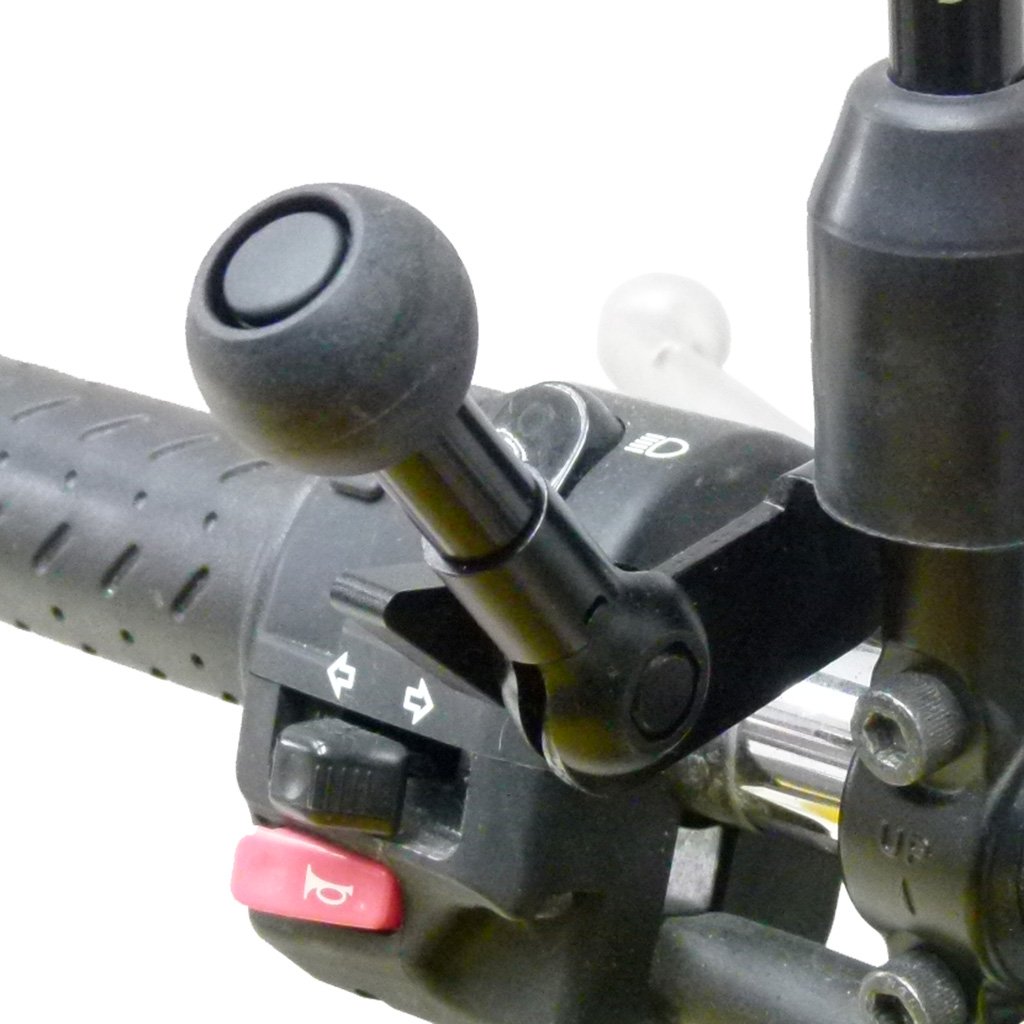 Motorcycle M8 - M10 Mirror Mount &amp; Quick Grip Holder for iPhone XS (sku 52259) - BuyBits Ltd UK
