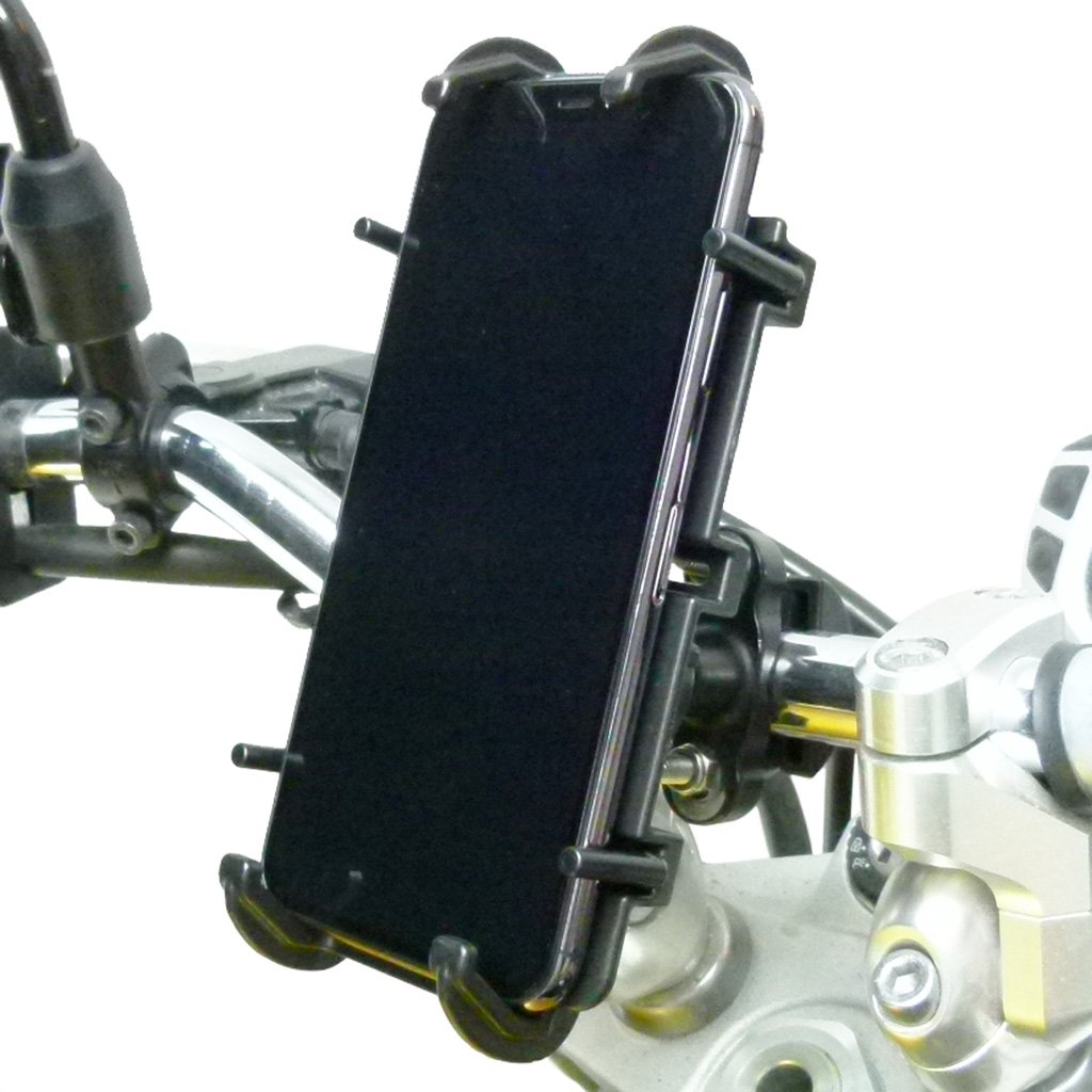 Motorbike Metal U Bolt Mount Kit &amp; Quick Grip XL Holder for Samsung Galaxy S20 (sku 52403) - BuyBits Ltd UK