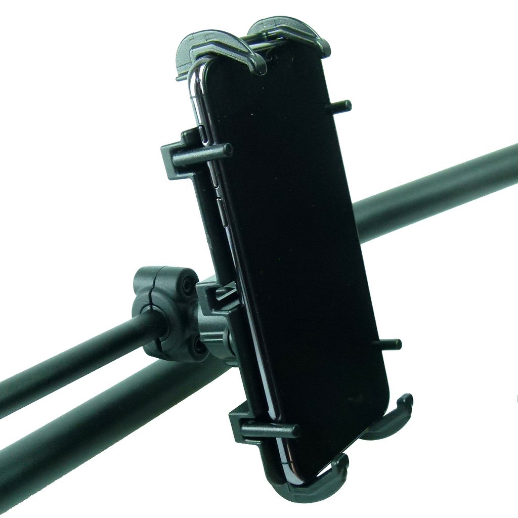 Motorcycle Crossbar Mount &amp; Quick Grip XL Holder for Samsung Galaxy S20 Ultra (sku 52463) - BuyBits Ltd UK