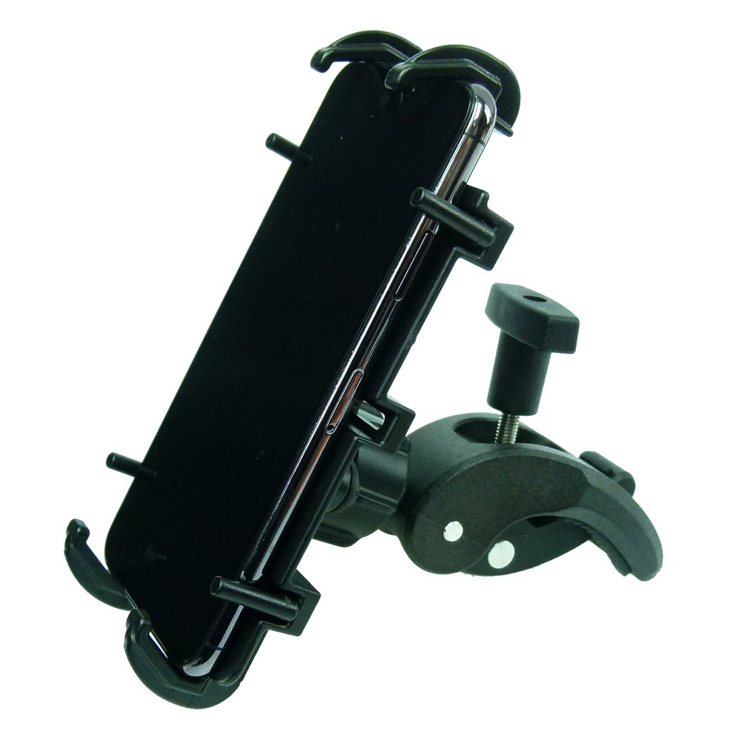 Robust Motorbike Clamp Mount &amp; Quick Grip XL Holder for Samsung Galaxy S20 (sku 52490) - BuyBits Ltd UK