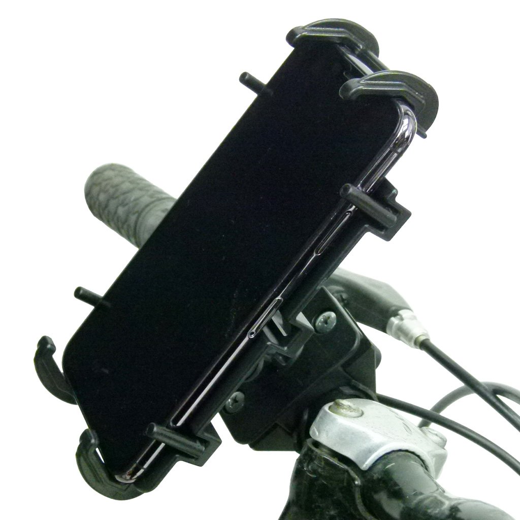Bicycle Handlebar Mount &amp; Quick Grip XL Holder for iPhone XR (sku 52655) - BuyBits Ltd UK