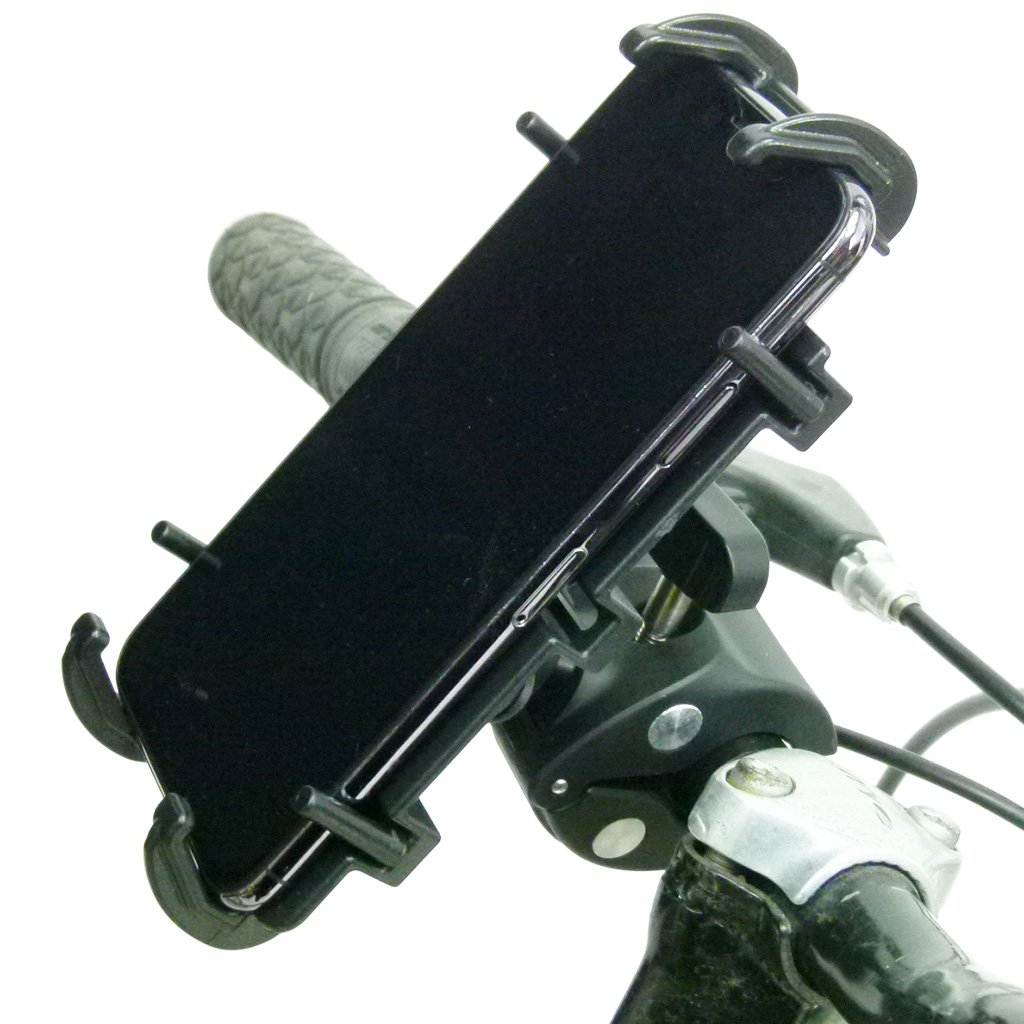 Bicycle Small Clamp Mount &amp; Quick Grip XL Holder for iPhone XS MAX (sku 52625) - BuyBits Ltd UK
