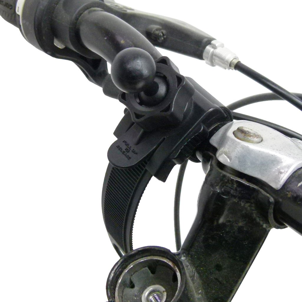 Locking Strap Bicycle Handlebar Mount &amp; Quick Grip XL Holder for iPhone 6 Plus (5.5) (sku 52679) - BuyBits Ltd UK