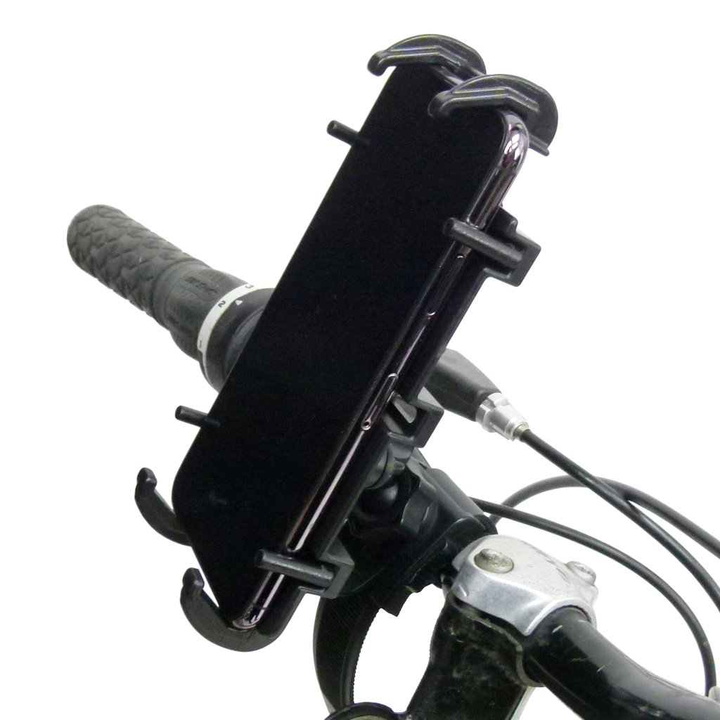 Locking Strap Bicycle Handlebar Mount &amp; Quick Grip XL Holder for iPhone 6 Plus (5.5) (sku 52679) - BuyBits Ltd UK