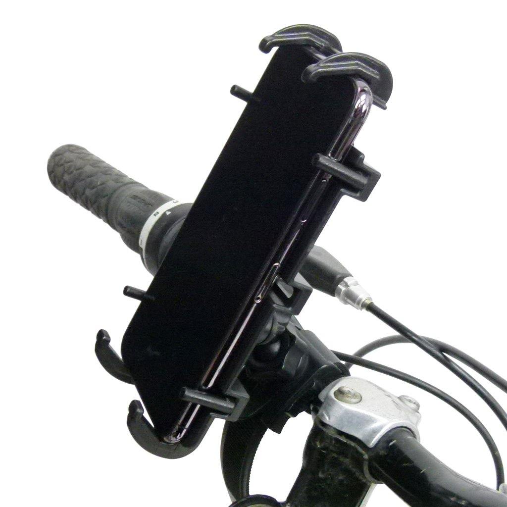 Locking Strap Bicycle Handlebar Mount &amp; Quick Grip XL Holder for iPhone 11 Pro Max (sku 52686) - BuyBits Ltd UK