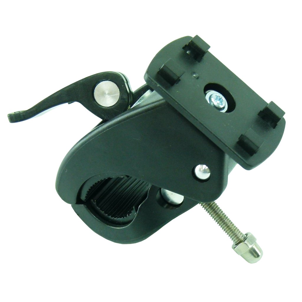 Adjustable Quick Grip Handlebar Clamp Mount with 4 Prong Adapter Plate (sku 54480) - BuyBits Ltd UK