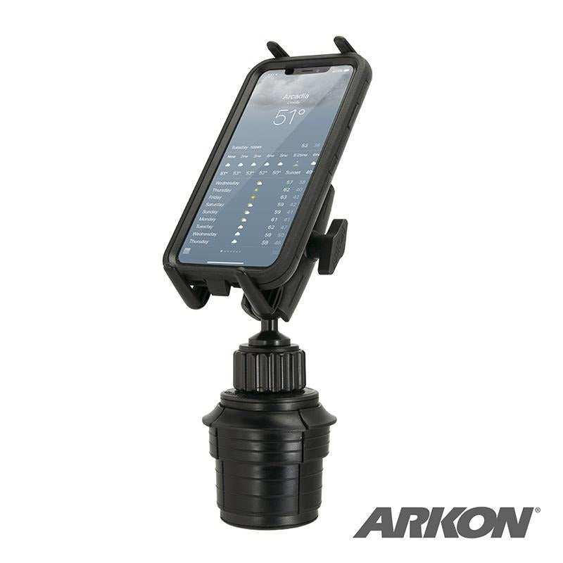 Arkon SM6RM023 11-inch Robust Universal Car Cup Holder Phone Mount for iPhone 11, XS, XR, X, 8 (sku 50505) - BuyBits Ltd UK