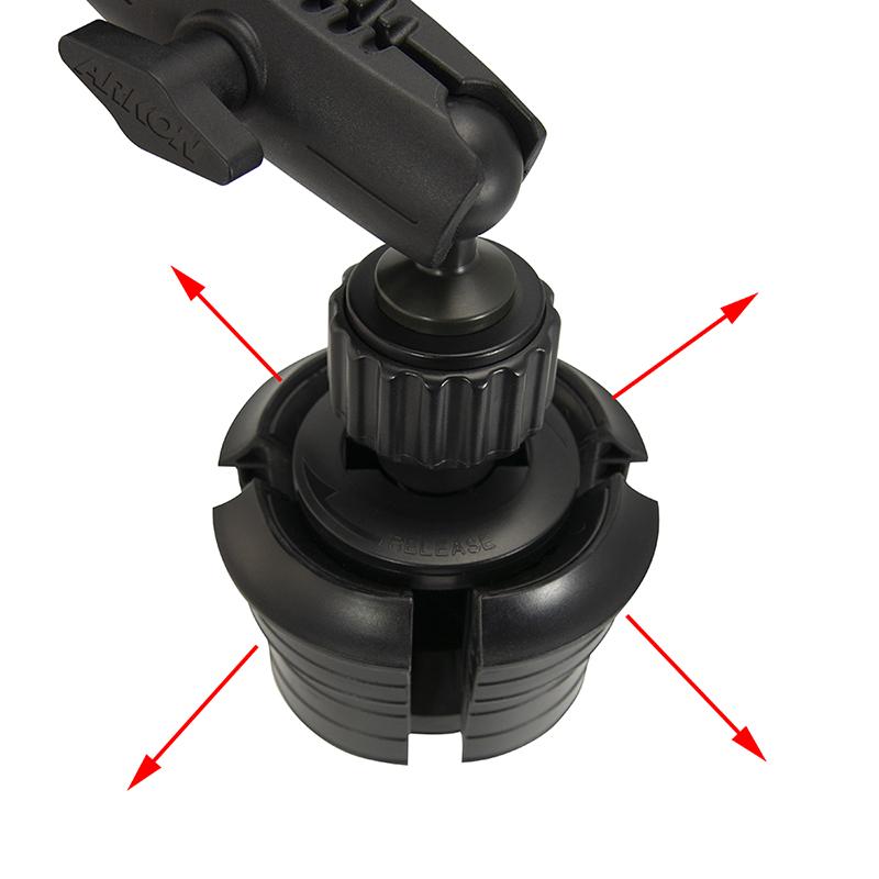 Arkon SM6RM023 11-inch Robust Universal Car Cup Holder Phone Mount for iPhone 11, XS, XR, X, 8 (sku 50505) - BuyBits Ltd UK