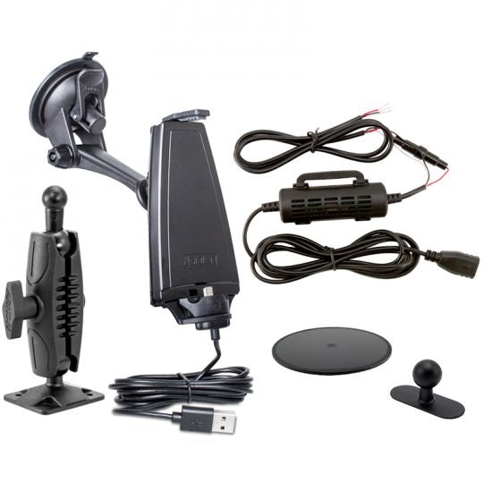 Arkon AIB751RM Charging Car Phone Dock Bundle with Drill-Base Mount Option for Android (sku 37959)