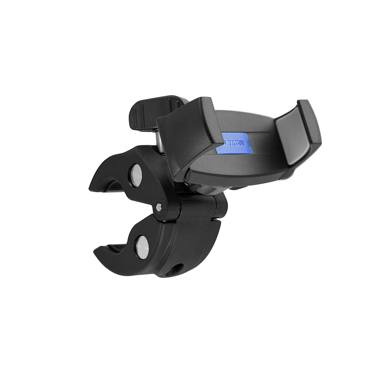 Motorcycle Small Clamp Handlebar Mount &amp; Strong Grip Holder for iPhone 13 (sku 58518)
