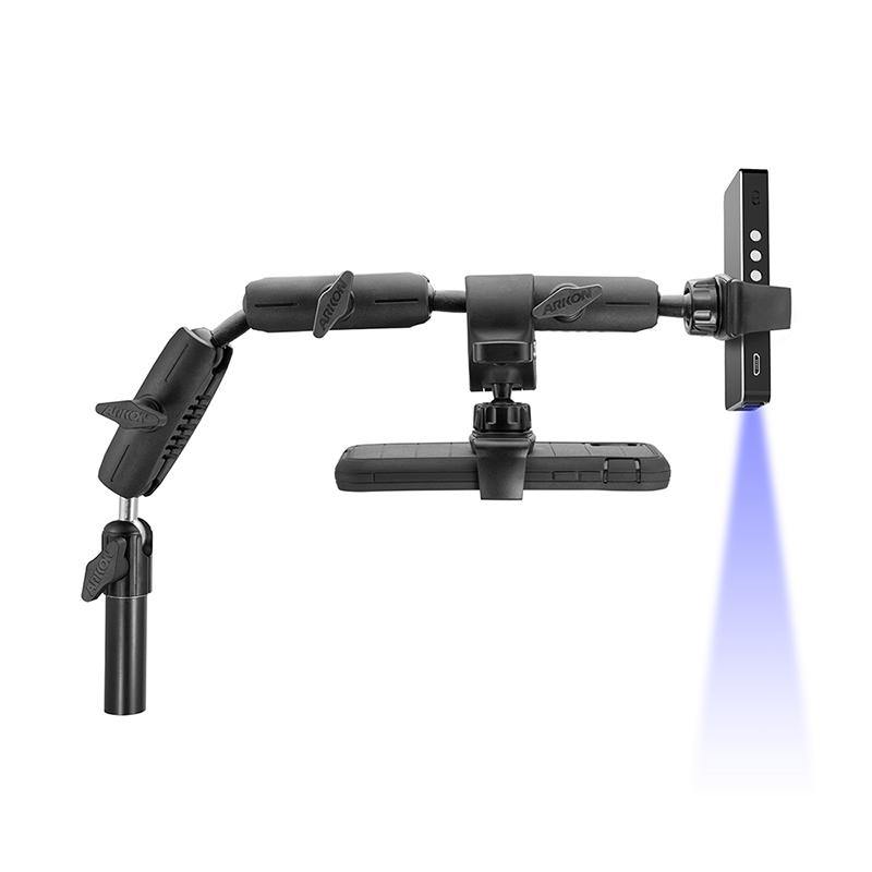 Arkon MG531 Mobile Grip 5 Phone Clamp Post Mount for iPhone 11, XS, XR, X, Galaxy S20, S10, S9 (sku 55981) - BuyBits Ltd UK